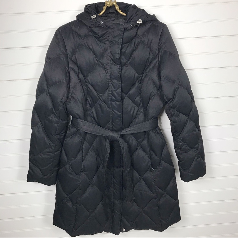 Eddie Bauer Black Goose Down Parka Size Medium